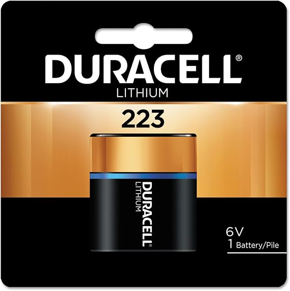 Duracell 223-6V Lithium-Battery, 1 Count Pack, 223 6 Volt High Power Ultra Lithium-Battery, Long-Lasting for Video and Photo-Cameras, Lighting Equipment, and More