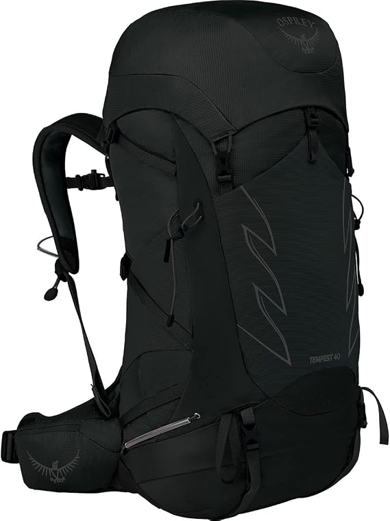 Osprey Tempest 40L Women's Hiking Backpack with Hipbelt, Stealth Black, WXS/S