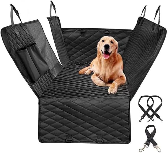 Dog Car Seat Cover for Back Seat for Suzuki SX4/SX4 S-Cross JY/GY/EY/RW/3.Gen 2006-2024, Back Seat Extender for Dogs Dog Seat Cover for Back Seat Non-Slip Scratchproof Pet Protection,A