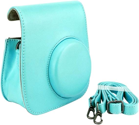 PHOTO4LESS Groovy Case Compatible with Fuji Instax Mini 9 Camera Ice Blue