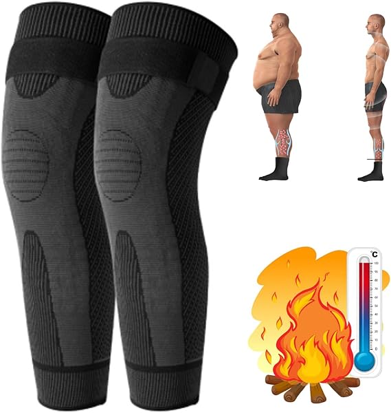 Radiofrequency Herbal Thermal Knee Support,Mugwort Tourmaline Acupressure Self-Heating Shaping Knee Sleeves Pads