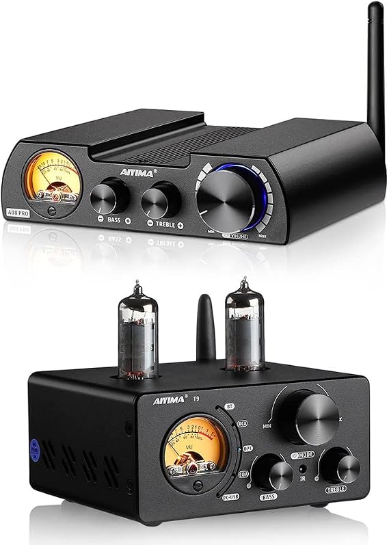 AIYIMA T9 Bluetooth 5.0 100W Vacuum USB DAC Stereo HiFi Home Audio Digital Amp
