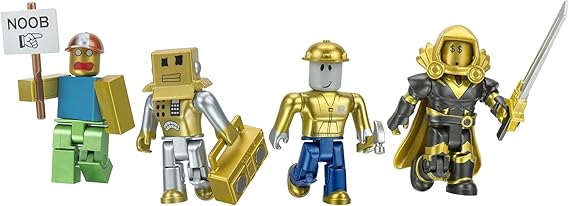 Roblox Action Collection - 15th Anniversary Roblox Icons Gold Collectors Set [Includes Exclusive Virtual Item]