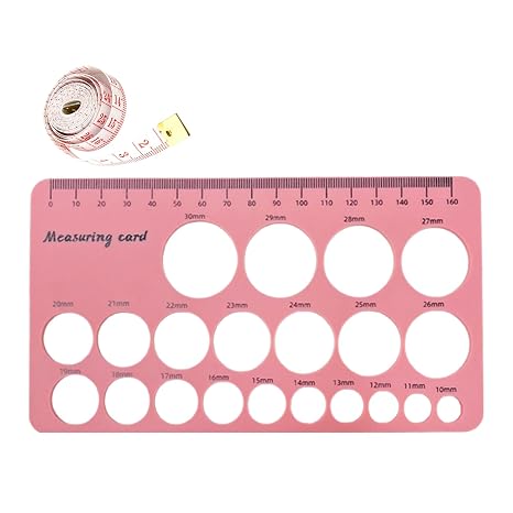 2Pcs Silicone Nipple Ruler, Flange Inserts Sizing Measurement Tool Breast Pump Flange Size Measuring Tool with Soft Ruler for New Mums/Women Breastfeeding