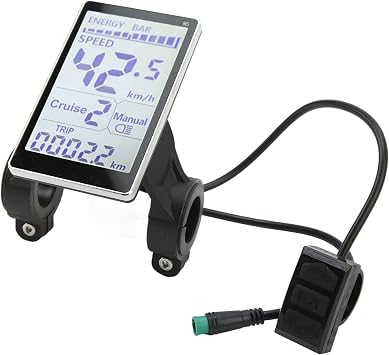 Electric LCD Display, MultiInformation Display Control Panel, 5 Pin 24V 36V 48V 60V Universal, LCD Panel for Bicycle Modification