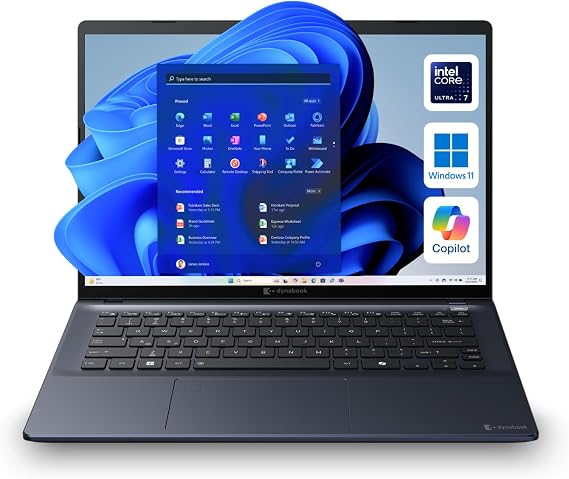 dynabook Tecra A40-M 14" WUXGA Business Laptop, Intel Core Ultra 7 155U, 32GB DDR5, 1TB PCIe SSD, Windows 11 Pro, Wi-Fi 6E, Thunderbolt 4, 5MP AI Webcam, Fingerprint