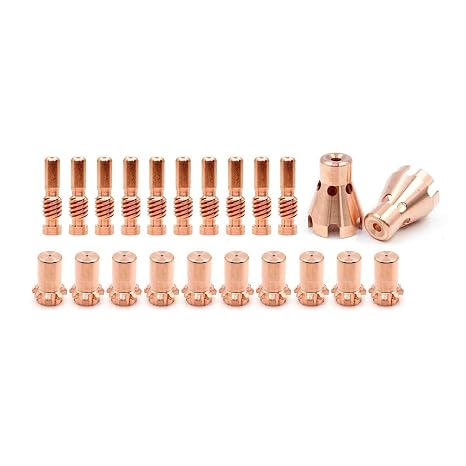 WeldingStop Electrode KP2063-1B1 Tip KP2062-3B1 Drag Shield KP2065-1 Suit Pro-Cut 55 80 Lincoln Cutter Torch (Dia. 1.3mm 0.053'' Pack-22) Replacements