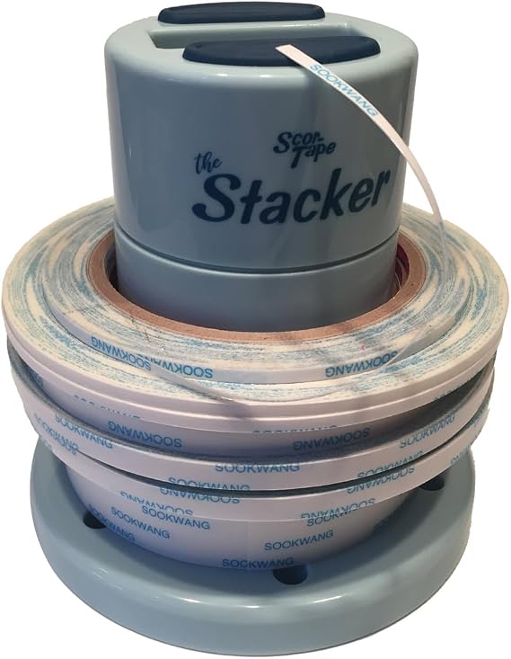 Scor-Pal The Stacker Craft Tape Roll Holder & Stackable Storage for 3" Core Double-Sided Tape Rolls