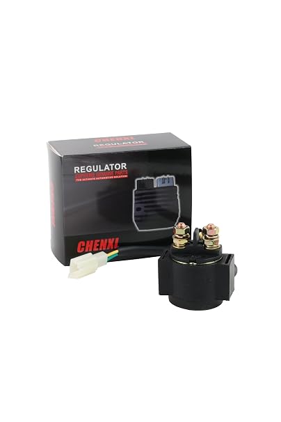 Starter Solenoid Relay for 4-Stroke GY6 Engine taotao Apollo 50cc 70cc 90cc 100cc 150cc 200cc 250cc ATV Dirt Bikes Scooters Go Kart Buggys Quad 4 Wheelers Pit Bike Moped Roketa SSR Coolster