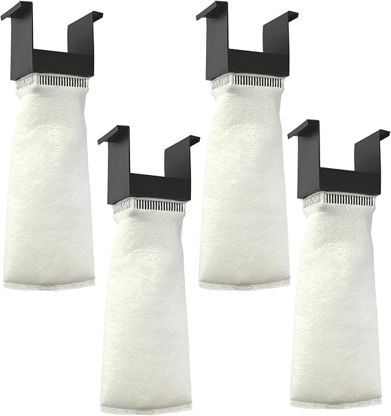 4 Pack 200 Micron Filter Socks - Compatible with Innovative Marine Nuvo Fusion Desktop Aquarium