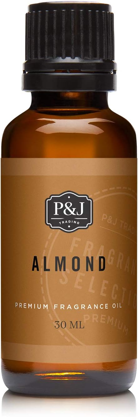 P&J Trading Fragrance Oil | Almond Oil 30ml - Candle Scents for Candle Making, Freshie Scents, Soap Making Supplies, Diffuser Oil Scents