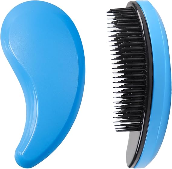 Soft Dog Brush for Small Pets - Gentle Hair Remover and Grooming Tool for Teddy, Yorkies, Maltese, Shih Tzu, Chihuahua Puppies, Blue
