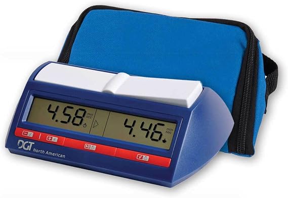 DGT North American Digital Chess Clock with Wedge Bag