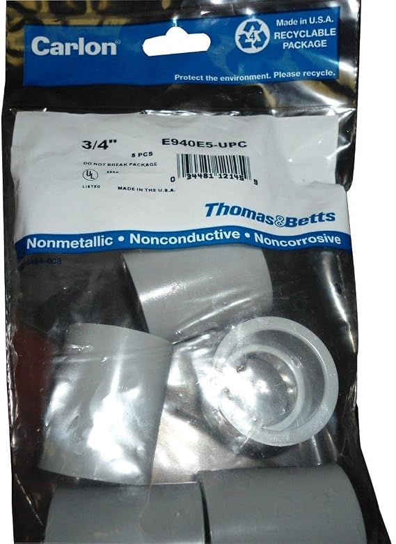 CARLON 5-Pack 34 PVC Coupling