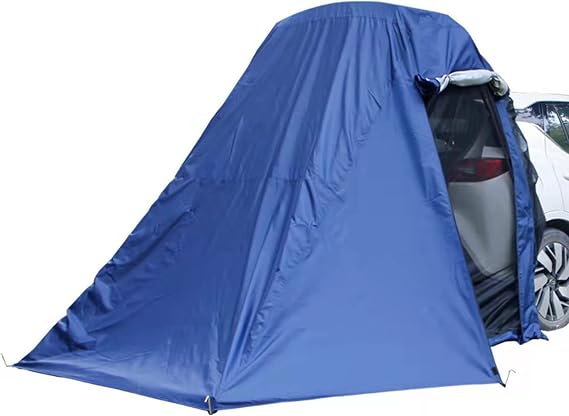 Universal Truck Camping SUV Tent, Double Layer Sun-proof Car Tailgate Awning with Mosquito Net, Waterproof Car Rear Hatch Tents for Outdoor Hiking Travel
