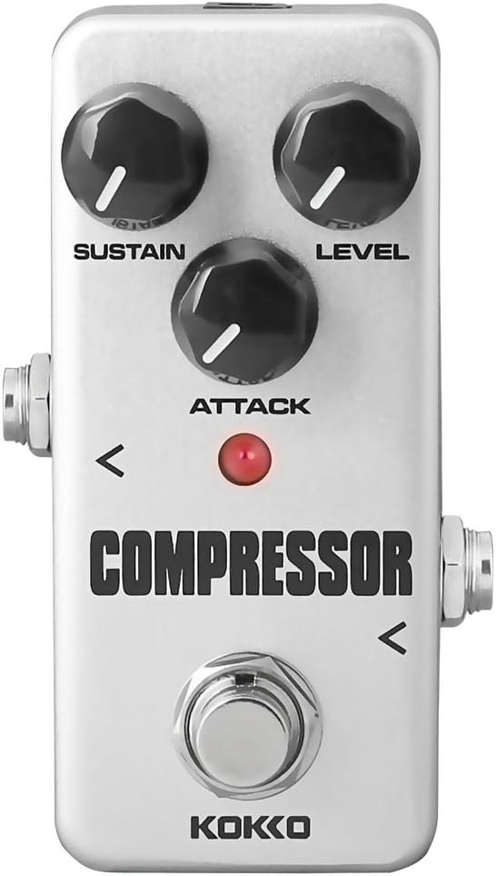 KOKKO Compressor Pedal, Mini Guitar Effect Processor Analog for Electric Guitar and Bass, True bypass (FCP2)