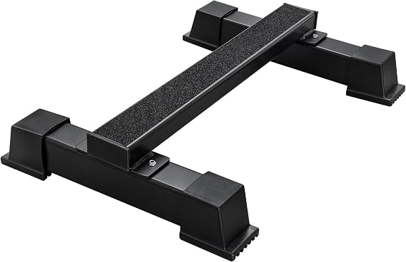 Heavy Duty Steel Calf Raise Bar, Standing Calf Raise Machine, Calf Stretching Squat, Foot Stretch, Anti-Slip Solid Calf Block for Home and Gym, Black