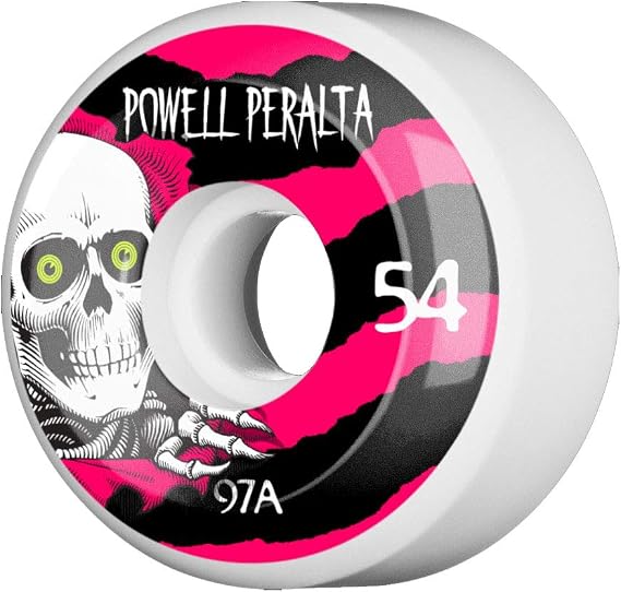 White/Pink Powell Peralta Ripper 54mm Skateboard Wheels