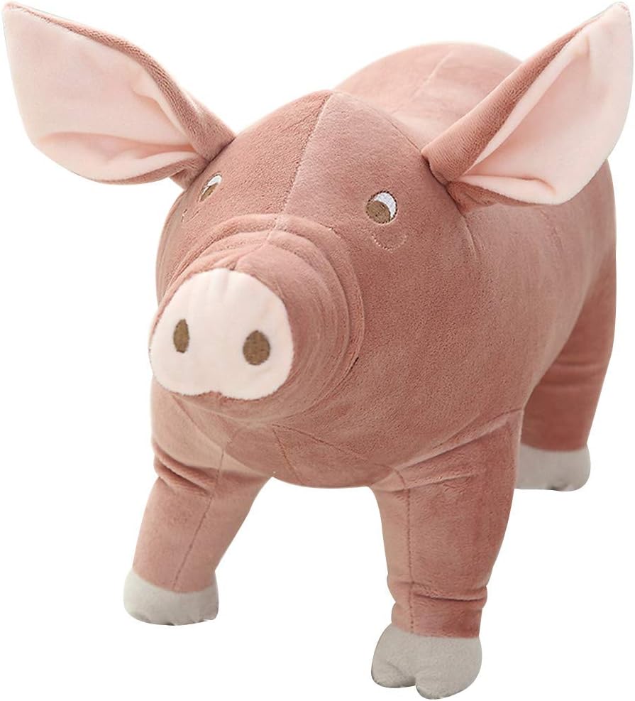 Efitty Cute Pig Plush Hugging Pillow, Stuffed Animal Pig Toy Anime Kawaii Plush Pig Soft Pillow, Plush Toy Gifts for Boys Girls
