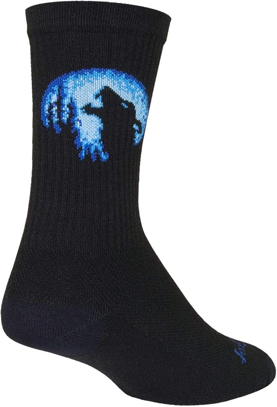 SockGuy Howl Socks - Black/Blue