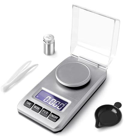 0.001g/50g Precision Scale mg Scales with 6 Weight Units and Tare Function