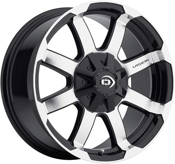 Vision 413 Valor Gloss Black Machined Face Wheel with Machined Finish (16x6.5"/5x160mm)
