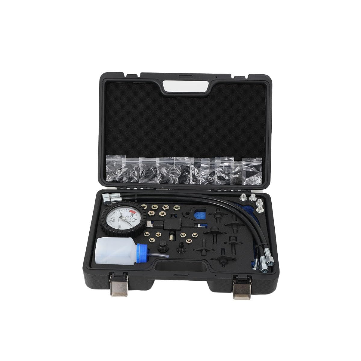 2000 Bar Common Rail Diesel High Pump Pressure Tester Kit with Injection Pipe Blank Testing, Auto Car Tractor Diesel Engine Testing Gauge Manometer Kit