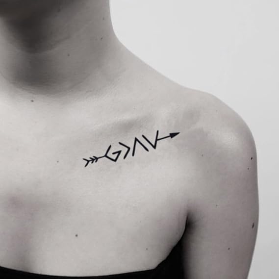God Is Greater Than The Highs And Lows Temporary Fake Tattoo Sticker (Set of 2) -