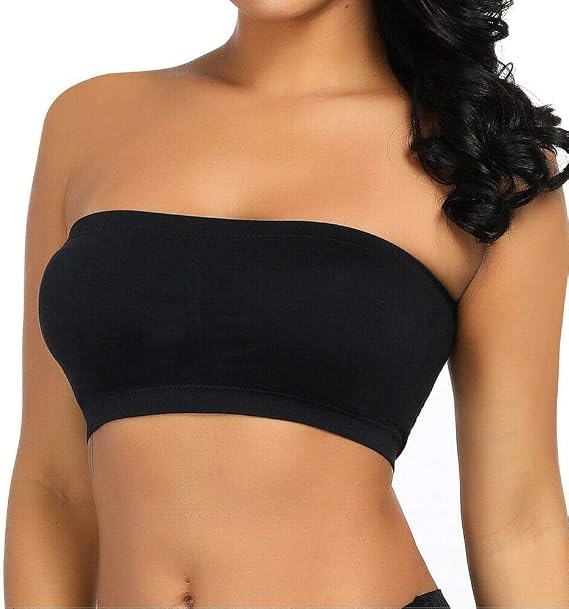 Boolavard Seamless Bandeau Bra Boob Tube Bra Strapless Stretch