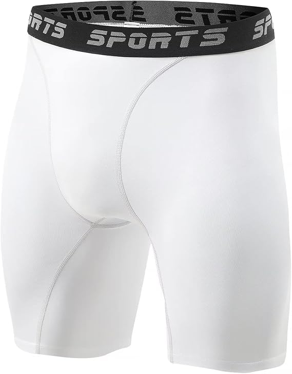 Sillictor Mens Compression Base Layer Shorts Anti Chafing Running Underwear Men Breathbale Sports Underwear Tight Shorts for Football Cycling Workout,Moisture Wicking Muscle Support