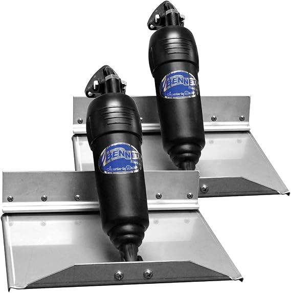 Bennett Marine BOLT129ADJ Bolt 12X9 Trim Tab System with Adjustable Upper Hinges