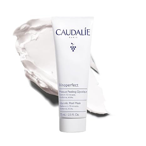 Caudalie Vinoperfect Glycolic Acid and AHAs Peel Face Mask, Radiance in 10 Minutes - 75 mL