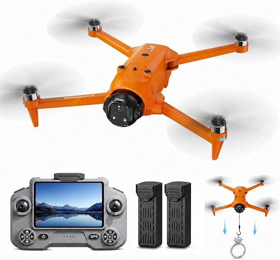 GPS Drones with Camera for Adults 4K EIS, 5G RC Drones with 4.5" HD Screen