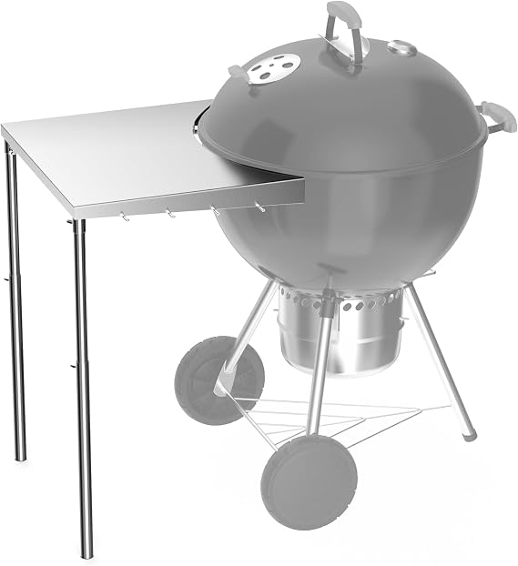 Stanbroil Grill Side Table for Weber 18", 22" Charcoal Grill/Similar Sizes