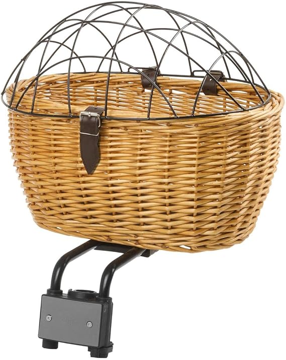 M-Wave Bicycle Wicker Pet Basket