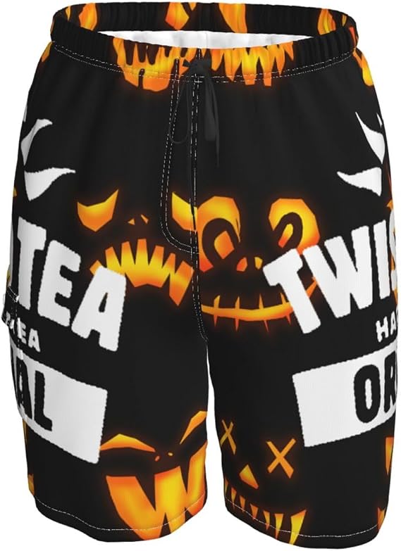 Mens Novelty Swim Trunks Quick Dry Beach Shorts with Pockets