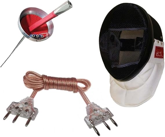 3 PC Electric EPEE Set - Epee, Body Cord, Mask