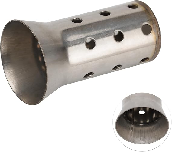 Universal Motorcycle DB Killer 51mm 2 Inch Exhaust Baffle | for Harley and Most Aftermarket Pipes, Removable Slip-On Insert, Reduces Exhaust Noise, Maintains Engine Performance, Style B