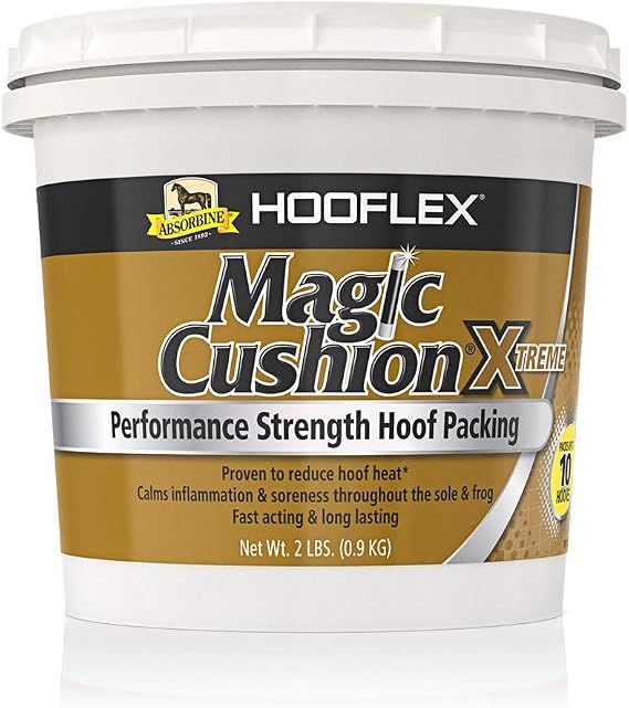 Absorbine Hooflex Magic Cushion Xtreme Horse Hoof Packing, 2 lb / 10 Hooves