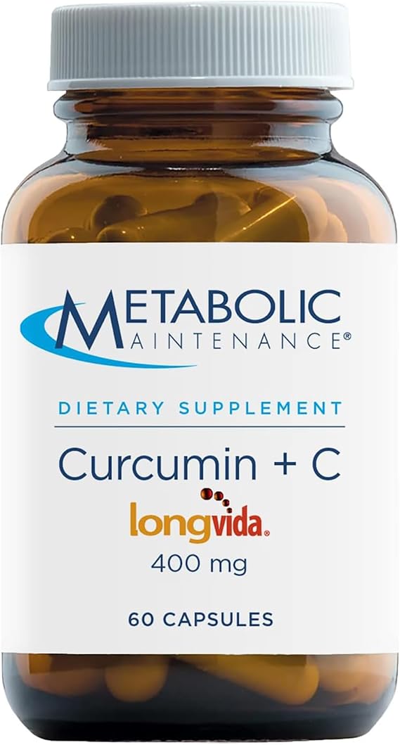 Metabolic Maintenance Curcumin + C Longvida 400 mg, 60 Capsules