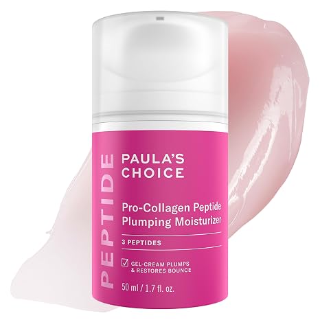 Paula's Choice Pro-Collagen Peptide Plumping Face Moisturizer, 1.7 Fl Oz | Daily Gel Face Cream for Deep Lightweight Hydration, Wrinkles & Loss of Firmness, Fragrance-Free