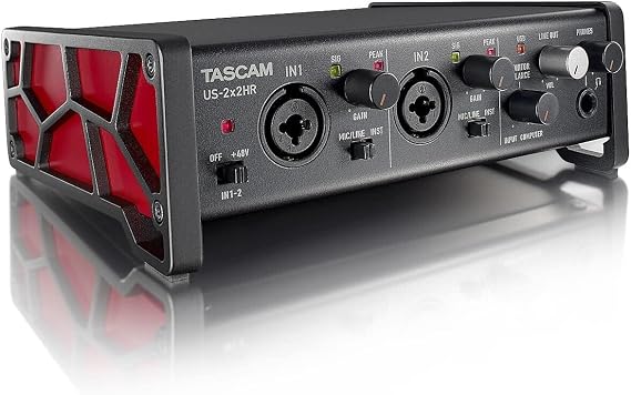 Tascam US-2X2HR USB Audio/MIDI Interface (2 Inputs 2 Outputs)