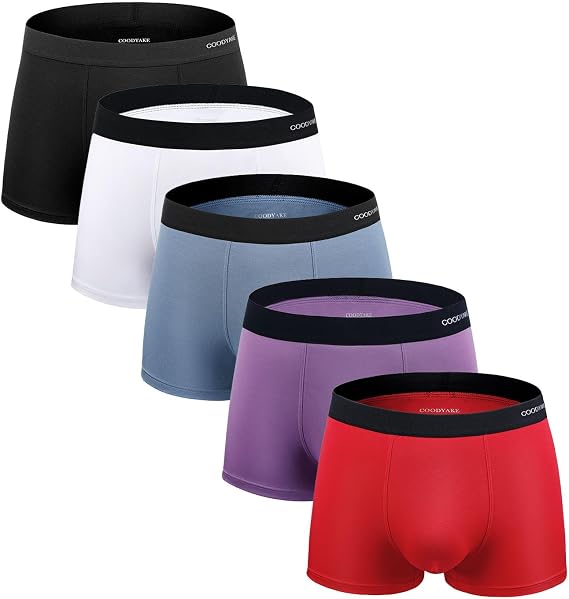 Men's Seamless Microfiber Modal Trunks Underwear Boxer Briefs Multipack