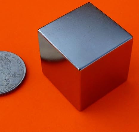 Neodymium Magnet Cube 1" (25 mm) High-Strength Rare Earth Block for Engineering, Fabrication, Testing & Industrial Holding Tasks