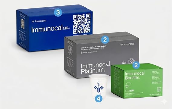 Immunocal + Platinum Booster | Bonded Cysteine, CMP & RMF, Sulforaphane | Immune, Antioxidant & Cellular Health Support | 7 Boxes