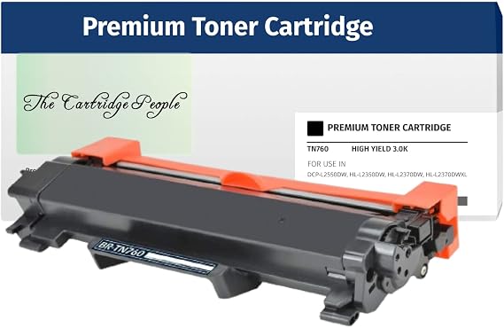 Brother 'TN760' Black Compatible Toner Cartridge (with CHIP)