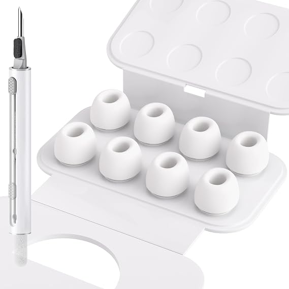 4 Pairs Replacement Ear Tips for AirPods Pro 2nd/1st (Small)