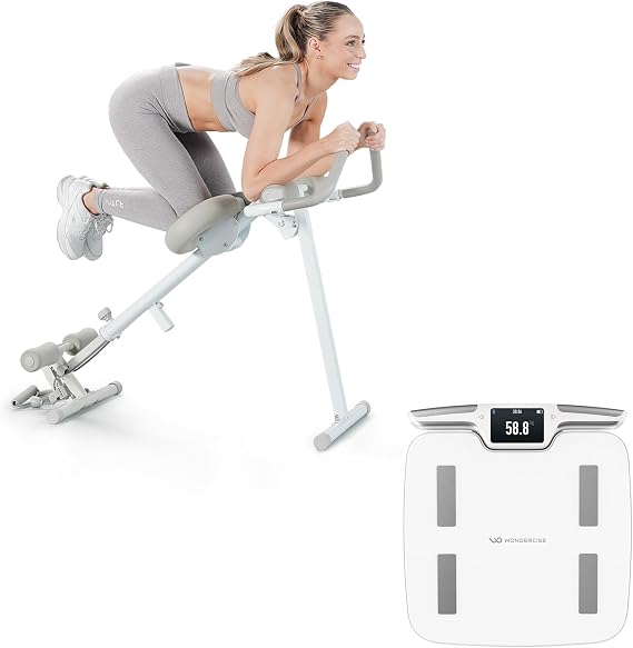 WONDER CORE Pro Max, Ab Machine for Stomach Workout; Wonder Core FitSpec, Smart Scale, Digital Bathroom Weight Machine