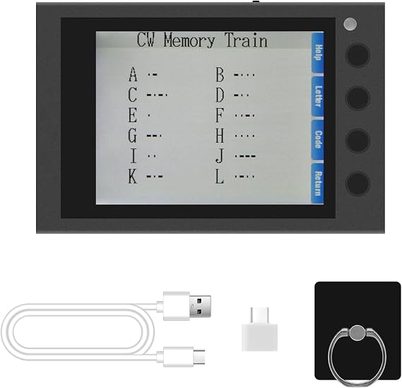 HAMCUBE Mini CW Trainer Morse Code Trainer for Telegraph Practice