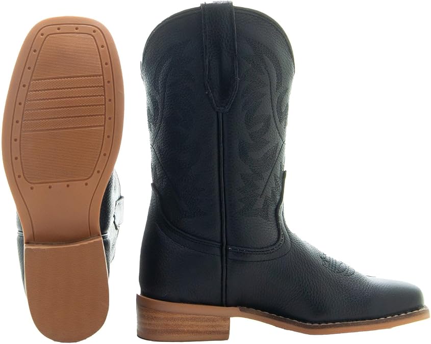 Soto Boots Broad Square Toe Kids Western Boots K3004